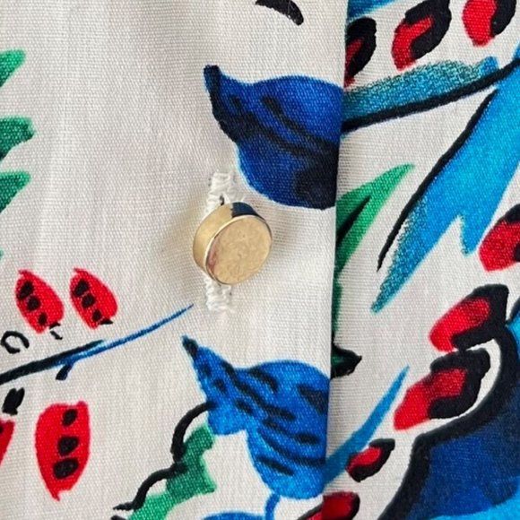NEW Zara POPLIN Button up Floral Shirt Blouse- Size S OVERSIZED - Picture 11 of 16